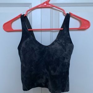 lululemon align cropped tank top in Diamond Dye Pitch Grey Graphite Grey